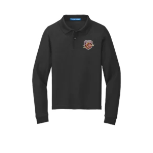 Innovation Academy Embroidered Youth Long Sleeve Polo