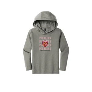 Pioneers Stacked Youth Long Sleeve Hooded Tee